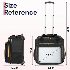 Bolsa de ordenador de noche de fábrica <span class=keywords><strong>para</strong></span> el trabajo Bolsa de ordenador <span class=keywords><strong>portátil</strong></span> rodante de viaje <span class=keywords><strong>con</strong></span> <span class=keywords><strong>ruedas</strong></span> <span class=keywords><strong>Maletín</strong></span> rodante <span class=keywords><strong>para</strong></span> <span class=keywords><strong>mujer</strong></span> - Product Image 2