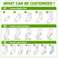 Calcetines de Compresión hasta la Rodilla, Tejidos y Transpirables, con Detalle en el Puño, para Correr y Actividades Atléticas, Calcetines Deportivos para Hombre, Personalizados OEM