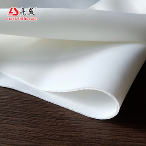 Không Gian Lớp Vật Liệu Tinh Khiết Trắng Polyester Spandex Thể Thao Dệt Kim Vải Lưới Dày - Product Image 3