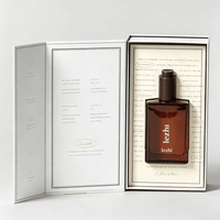 Boîte à parfum personnalisée avec couvercle magnétique à rabat et ruban, boîte à parfum vide, emballage de luxe rigide pour parfum, boîte cadeau