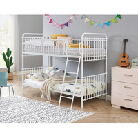 Lit superposé double en métal sur mesure de style moderne pour chambre d'enfants et de filles