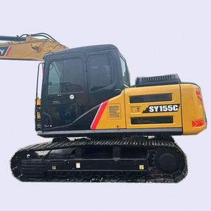 รถขุดมือสอง SANY SY155C ได้รับการรับรองมาตรฐาน CE พร้อมบุ้งกี๋และชิ้นส่วนเครื่องยนต์หลักจากประเทศจีน - Product Image 1