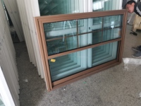 Fenêtres modernes en alliage d'aluminium fenêtres à double suspension avec grille et écran de remplacement