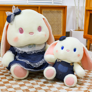 Conejo de Peluche de Orejas Largas - Muñeco de Peluche Kawaii, Juguete de Conejo Suave para Niños y Regalo Infantil - Product Image 1
