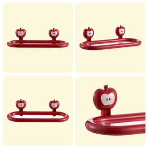 Organizador de <span class=keywords><strong>Pared</strong></span> para Baño de Plástico UFORU, Diseño de Manzana, Estante de Baño, Soporte de <span class=keywords><strong>Pared</strong></span>, Estante de Almacenamiento, Estante de Almacenamiento Montado en la <span class=keywords><strong>Pared</strong></span> de la Cocina - Product Image 3