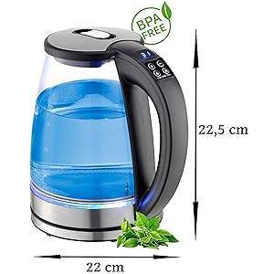 Bouilloire électrique Portable 220V 110V verre Transparent plastique sans fil ménage et hôtel <span class=keywords><strong>chauffe</strong></span>-<span class=keywords><strong>eau</strong></span> avec fonction de maintien au chaud - Product Image 3