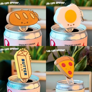 Nouveauté : Porte-clés décapsuleur en forme d'aliment imprimé en 3D, décapsuleur portable pour canettes de soda et de boisson, porte-clés amusant, cadeau décoratif - Product Image 1