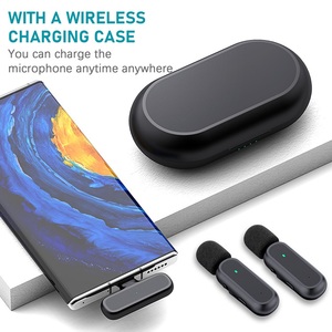 Microphone Lavalier sans fil 2.4G pour enregistrement Audio/vidéo/<span class=keywords><strong>YouTube</strong></span>/<span class=keywords><strong>TIK</strong></span> <span class=keywords><strong>Tok</strong></span>/Interview/Vlog - Product Image 2