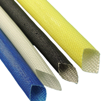 Manchon en fibre de verre recouvert de caoutchouc silicone 1,5KV-7KV, résistant aux hautes températures et au vieillissement thermique, certifié UL