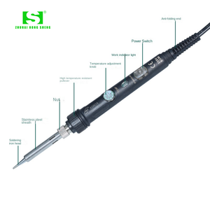 Led 80 Wát kỹ thuật số điện hàn sắt thiết lập có thể điều chỉnh nhiệt độ chính xác gốm lõi Dao/lời khuyên thẳng bút chì Grip 1-năm - Product Image 4