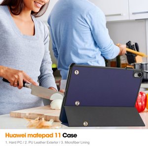 Funda para Huawei Matepad 11 2023 Tablet Cover con PC Back Cover Auto Sleep Wake up Smart Cover - Product Image 6