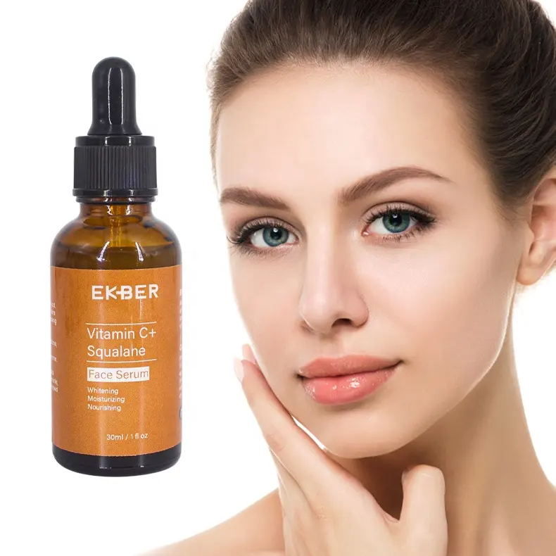 Customize Logo facial Serum Relieve Skin Fragility Soothing And Calming Butylene Glycol Vitamin C Squalance Serum Organic