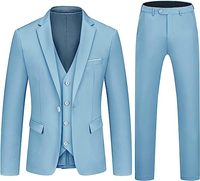 Setelan jas tuksedo pria, Blazer jas Solid satu kancing 3 buah, jas untuk bisnis pernikahan, Formal, Prom, Set Blazer dan celana