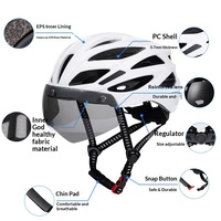 Casque de vélo demi-coque magnétique respirant toutes saisons avec visière solaire amovible et réglable pour la protection en cyclisme
