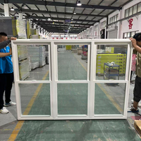 ANHUI WEIKA Fenêtres en vinyle style USA, fenêtres à double ou triple battant, avec grilles, Nailfin, sur mesure, direct usine, en gros, à simple ou double bascule
