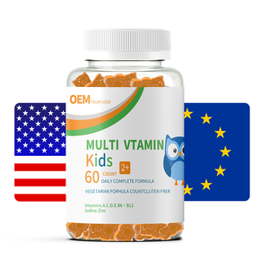 OEM/ODM Children <b>Multivitamins</b> <b>Gummies</b> Vitamins Gummy 100% Plant Based EU Compliant Custom Labeling & Packaging - Product Image 1