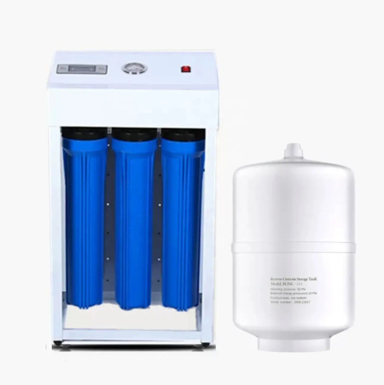 جهاز تنقية المياه التجاري 400G 800G RO ماكينة مياه نقية بالتناضح العكسي مباشرة أنظمة RO لمياه الشرب