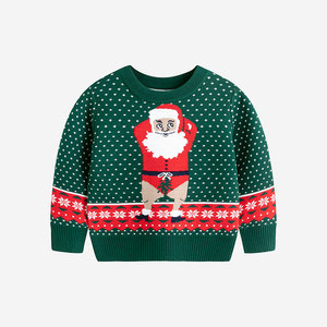 Peuter Jongens Meisjes Kerstboom Santa Gebreide Lange Mouw Tops Pullover Trui - Product Image 5