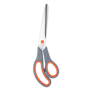 Stainless Steel Art Scissors Orange Gray Straight Head 20 Cm Home Office Paper Fabric Cutting Tools - Product Image 2
