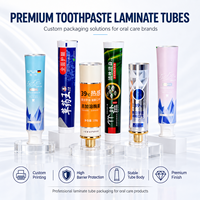 Tubes d'emballage en aluminium et plastique pour dentifrice, personnalisés avec impression UV, bouchon à vis anti-fuite, format voyage 10g, contenants pour soins bucco-dentaires