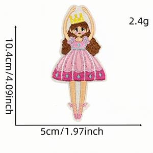 En gros Nouveaux Patchs Brodés Personnages de Dessins Animés Princesse Gardienne Chevalier et Perles pour Vêtements - Product Image 3