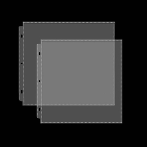 Bán buôn scrapbook Album ảnh Refill trang 12x12 1 túi cho 3 Vòng chất kết dính lưu trữ chất lượng 12*12 trang bảo vệ - Product Image 3