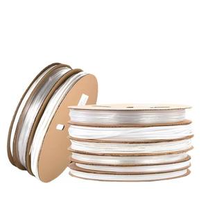Putih transparan panas menyusut tabung 2:1 4.0mm panas menyusut dengan lem roll kustom jelas panas menyusut lengan Label - Product Image 2