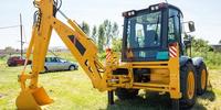 Backhoe Loader Heavy Duty 777A-S Mesin Diesel 74.5kW Kontrol Hidrolik Pilot Mesin Konstruksi & Pertanian