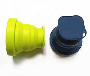 Tasses de voyage pliables en silicone, compatibles micro-ondes et lave-vaisselle, de différentes tailles, parfaites pour le camping et la randonnée en plein air - Product Image 3