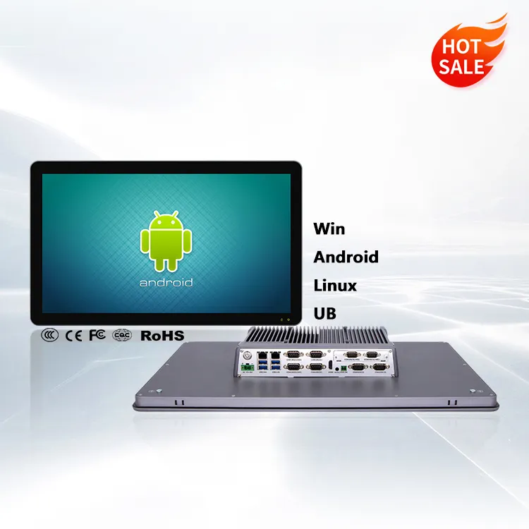 Ipctech открытый 21,5 Дюймов прочный алюминиевый сплав промышленный компьютер безвентиляторный планшет промышленный сенсорный экран панель ПК Android