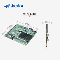 Ordinateur monocarte Celeron J3455 DDR3L Max 8 Go 10x USB 2x COM Mini-pcie SATA3.0 MSATA M.2 avec Ethernet, carte mère Mini ITX