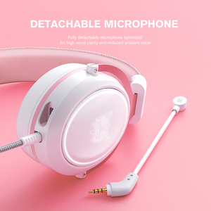 Audífonos para Juegos <span class=keywords><strong>ONIKUMA</strong></span> <span class=keywords><strong>X10</strong></span> Blanco y Rosa, Auriculares Gamer con Micrófono para Computadora Portátil - Product Image 3