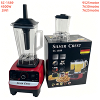 Blender puissant 4500W 2L, blender alimentaire, extracteur de jus, blender haute puissance, machine à smoothies, machine à crème glacée