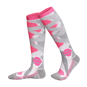 <span class=keywords><strong>Chaussettes</strong></span> <span class=keywords><strong>de</strong></span> <span class=keywords><strong>ski</strong></span> professionnelles à compression thermique, hauteur genou, pour hommes, femmes et enfants, avec rembourrage en tissu éponge pour le <span class=keywords><strong>ski</strong></span> et l'alpinisme - Product Image 4
