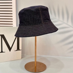 Sombrero de Pescador Estilo Japonés, Liso, de Mezclilla, Unisex, Casual, Protección Solar, Primavera Verano, Tela de Algodón - Product Image 1