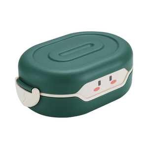 Cute Portable <b>Plastic</b> Single Tier Lunch Box BPA-Free Eco-friendly Food-Grade Leak Proof 0-1L Capacity Newborn Cold Hot Heatable - Product Image 5