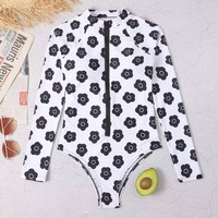 2023 nouvelle tendance Offre Spéciale Sexy imprimer une pièce Bikini maillots de bain planche de surf maillot de bain femmes avant fermeture éclair maillots de bain