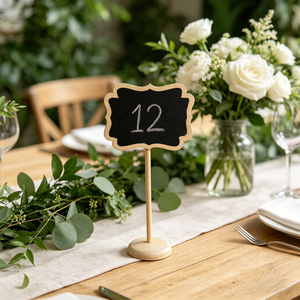 Pizarra Madera 18x8x6cm Soporte Decorativo Sign for Parties and Events - Product Image 4