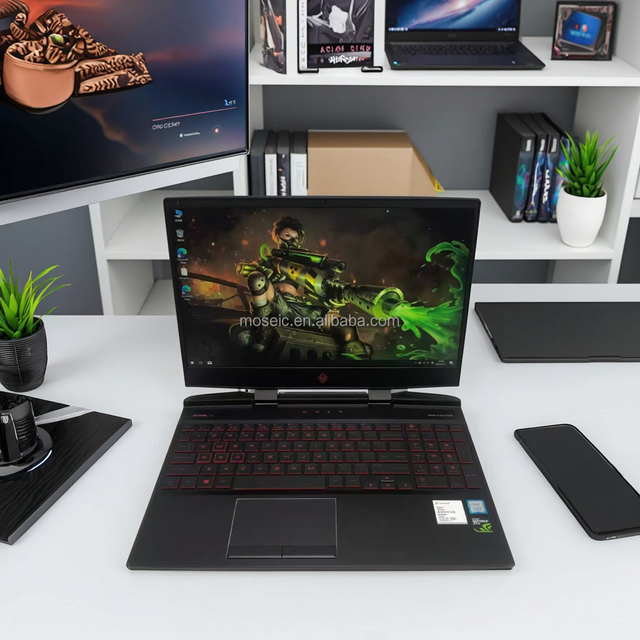 A Grade Used for HP OMEN 5 Gaming Laptop I7-9750 GTX1660Ti (6G) 16G RAM 512G SSD 15.5" Business Student Computer Cheap Price