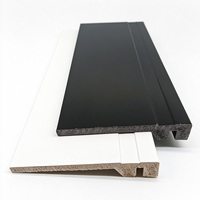 Plinthe en polystyrène moderne noire à joint invisible, profilé mural minimaliste encastré pour la décoration intérieure