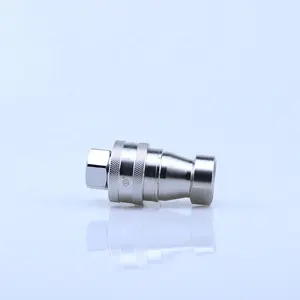 IOS7241-B H103 1/2 Inch Stainless Steel Hydraulic Quick Connect Coupling One-way Shutoff Quick Couplings