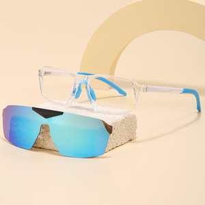 Gafas de sol polarizadas magnéticas con clip TR90 2 en 1 para ciclismo con protección UV400 para deportes al aire libre - Product Image 1