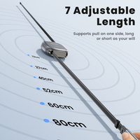 Cable Tipo-C Retráctil Compacto Toocki de 1 m de Longitud, Aleación de Aluminio+TPE, Carga Rápida de 27 W para Computadora y Viajes