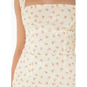 Nuevo Vestido Mini Floral con Diseño sin Tirantes y Espalda Descubierta, Transpirable, Informal, para Vacaciones, Playa - Product Image 4