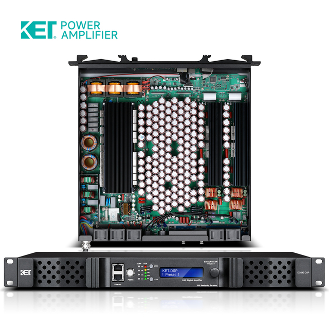 3000W Class D Active Subwoofer Amplifier DSP ROHS Certified Professional Sound System KET DG230-DSP High Power Outdoor Concert