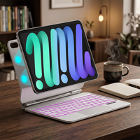Keyboard Magic Baru untuk iPad Mini Generasi ke-6/ke-7 8.3 inci dengan Touchpad, Nirkabel BT, Magnetik, Backlight, dan Sistem Scissor