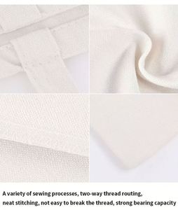 Sac fourre-tout en toile de coton biologique personnalisé avec logo imprimé, grand format, écologique, promotionnel, pour la plage, les cadeaux, les courses, avec longue poignée en corde - Product Image 6