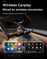 Adaptador de Navegación Qianyao 2 en 1 para CarPlay y Android Auto, USB Portátil, Actualización para Autos con IOS y Android, Convertidor Carplay Dongle