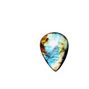 FAIJAN GEMS - Gemas Sueltas de Labradorita Natural Multicolor, Cabujón Pulido, Formas Variadas, Todos los Tamaños, de Rajasthan, para la Elaboración de Joyas - Product Image 1