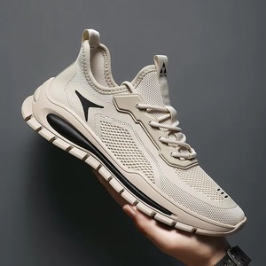 Zapatillas Deportivas para Hombre, Primavera, Invierno, Verano, Trabajo, Casual, Malla, Diseño a Cuadros, Duraderas, Transpirables, Antideslizantes, Banda Elástica, con Alza - Product Image 3
